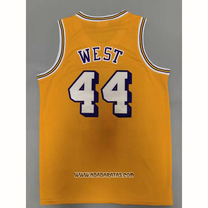 Camiseta Los Angeles Lakers Jerry West #44 Mitchell & Ness 1971-72 Amarillo